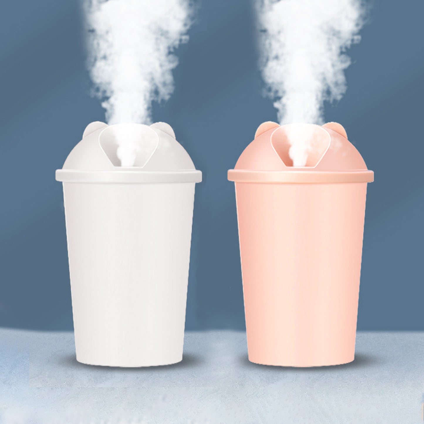 Cute Bear Shape Usb Humidifiers Cup (1 Pc Multicolor Light)