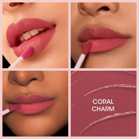 Og Beauty Coral Charm Moisture Lock Liquid Lipstick (4.5 Ml 1 Pc)