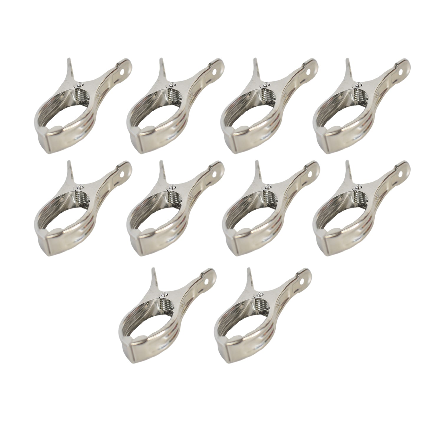 Stainless Steel Clothes Pins Beach Towel Clips (10 Pcs Set)