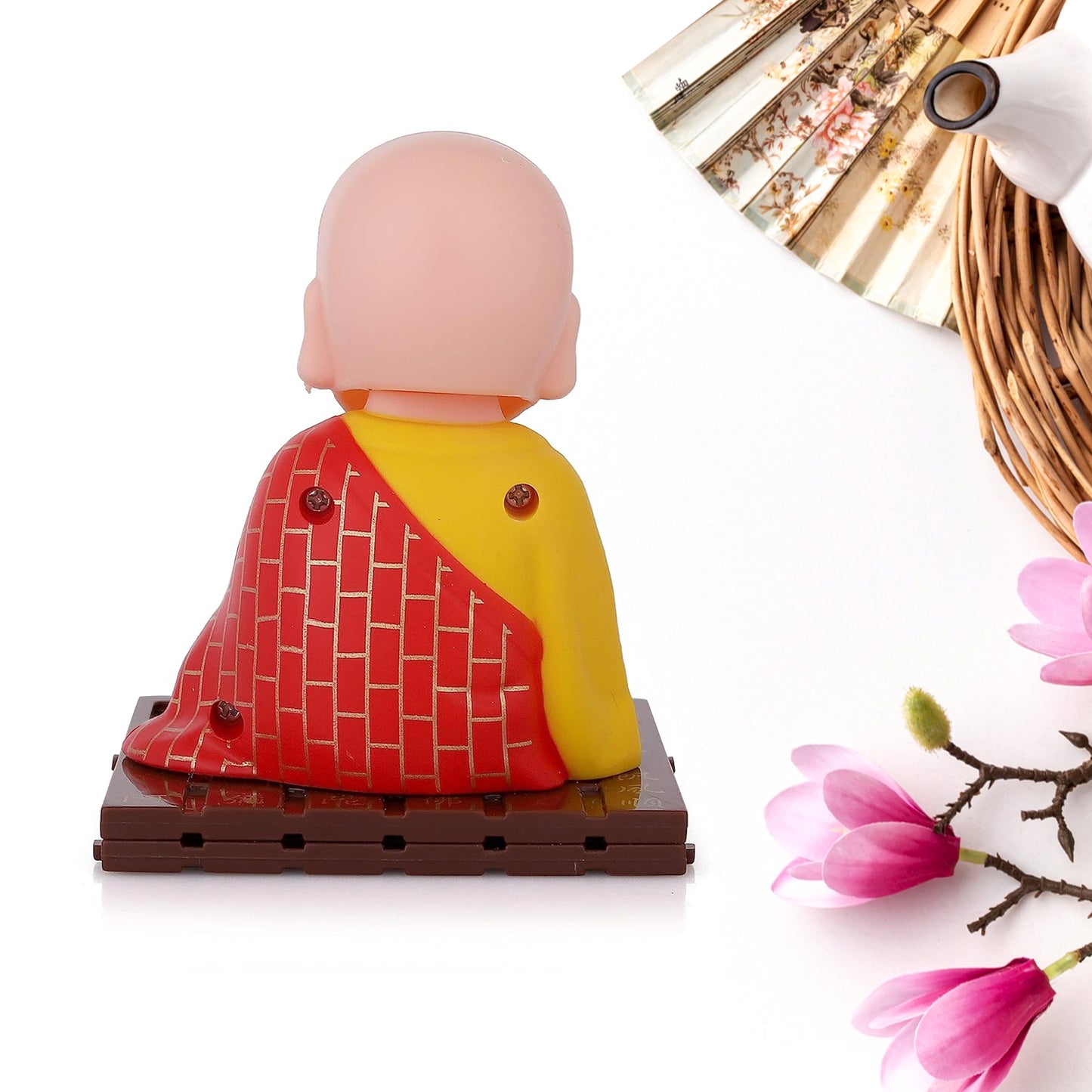 Solar Powered Sitting Buddha Statue Moving Head And Hand (1 Pc Big)