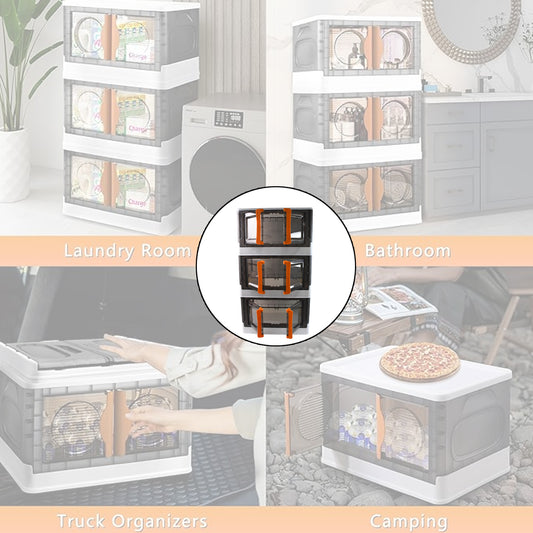 Plastic Folding Wardrobe Storage Organizer (3 Layer 1 Pc)