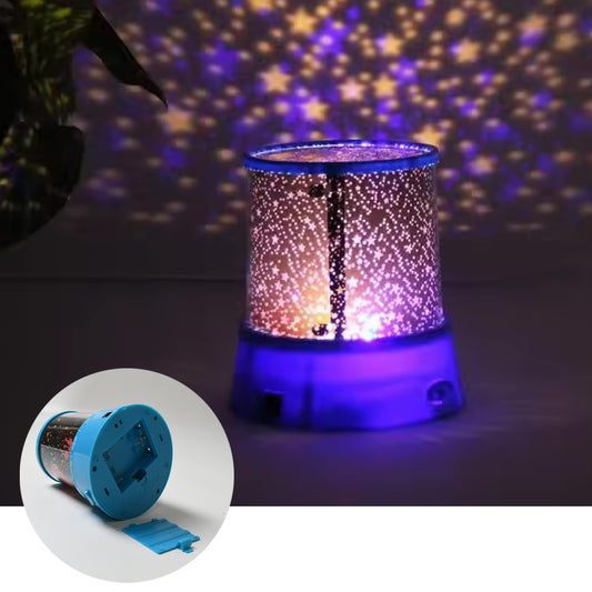 Led Projector Night Light Amazing Lamp 3 Battery Operated Lamps Rotation With The Music Function Master For Kids Bedroom Home Decoration Nightromantic Gift (Battery Not Included 1 Pc)