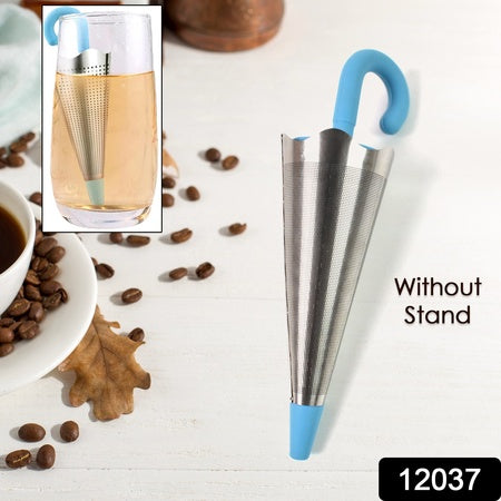 Reusable Cute Umbrella Tea Strainer Without Tray Stand (1 Pc Mix Color)