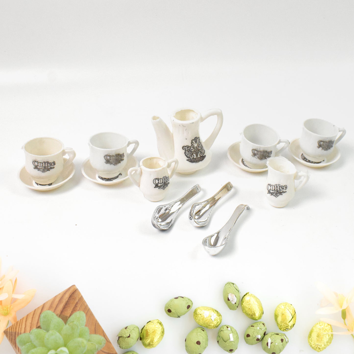 4445 Tickles Tea Toy Set Coffee Kitchen Plastic Set Toy For Kids Boys Girls (14 Pcs)