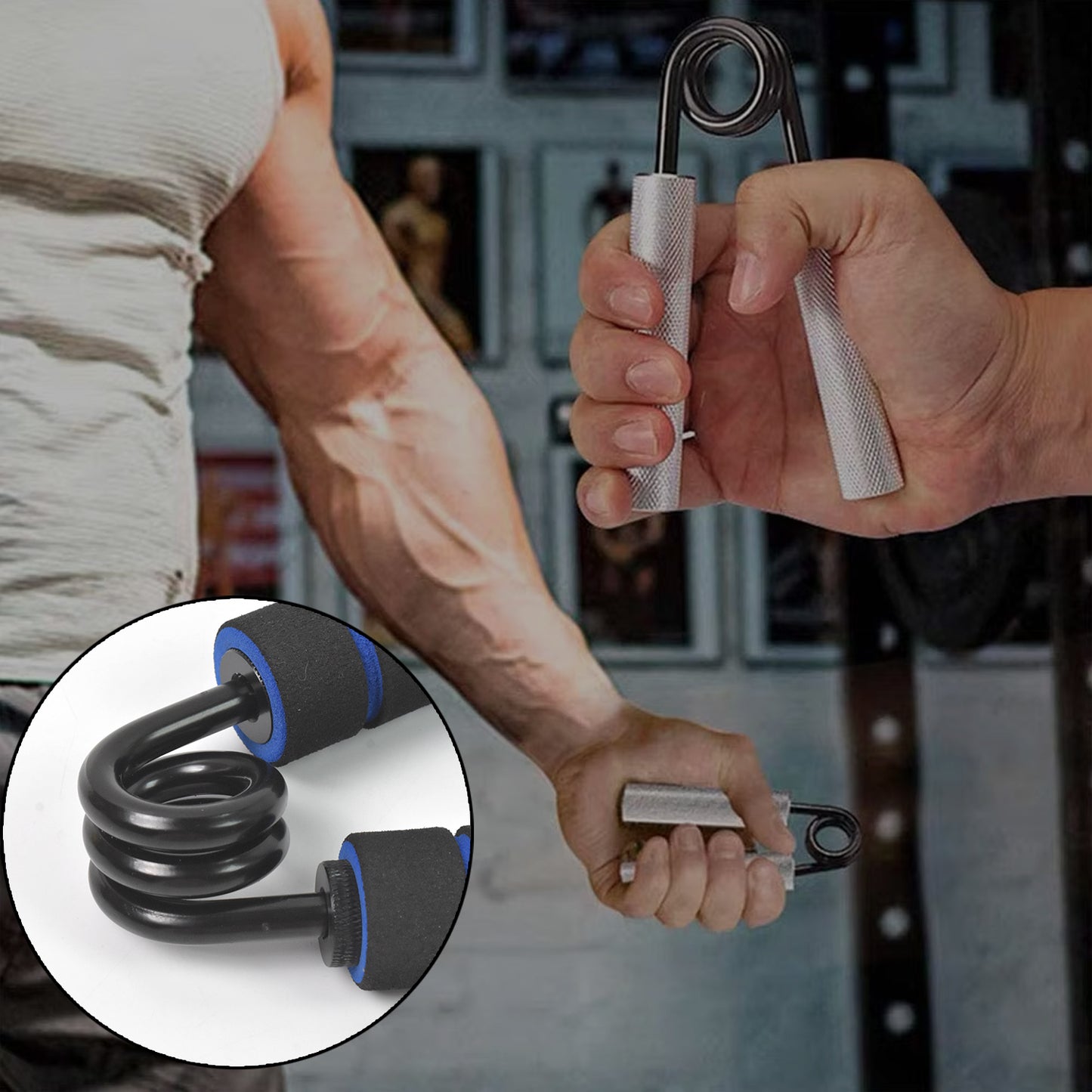 150kg Challenge Hand Exerciser Hand Gripper Finger Strengthener ( 1 Pc 300lb )