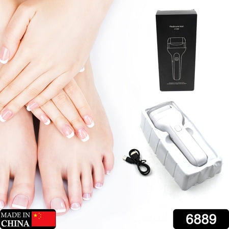 6889 Portable Electric Foot File Heavy Pressure Induction Foot Callus Remover Foot Care Tool Foot Grinder Rechargeable For Foot Care Pedicure Device Callus Dead Skin Removal