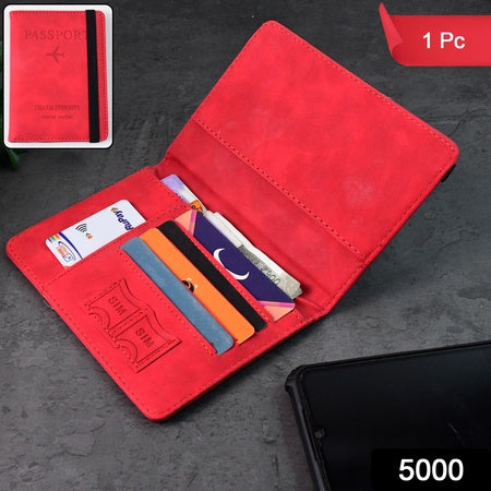 Premium Multifunction Travel Passport Holder Wallet (15x11cm 1 Pc)