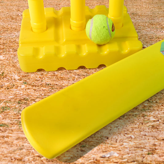 Big Cricket Kit Cricket Set With 1 Cricket Bat 1 Rubber Ball Bails 3 Stumps With Stand Base