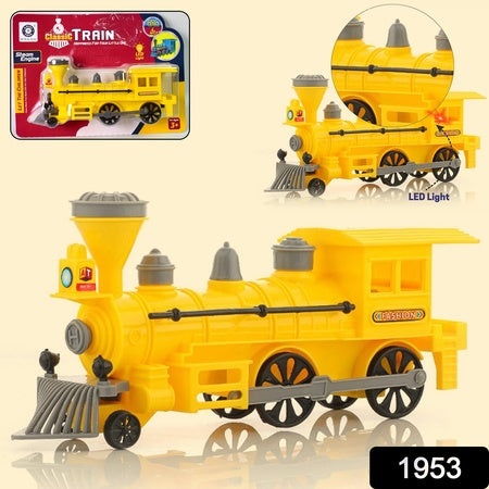 Pull And Go Train With Light Plastic String Pull Back Train (1 Pc Mix Color)