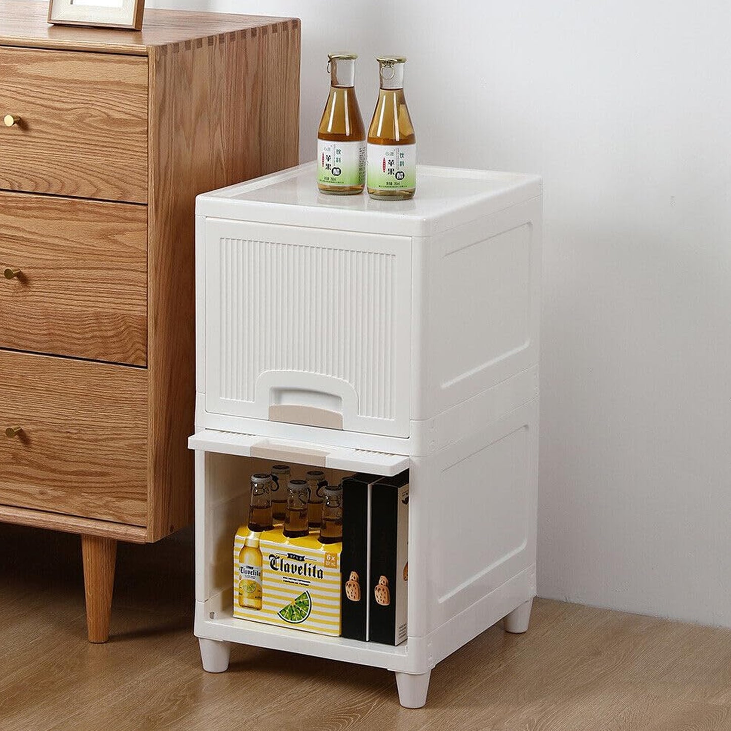 Multipurpose Storage Cabinet Storage Solutions Plastic Drawers Multi Layer Wardrobe Storage Drawers Foldable Multipurpose Drawer Units For Kitchen Bathroom Bedroom Cloth (2 Layer)