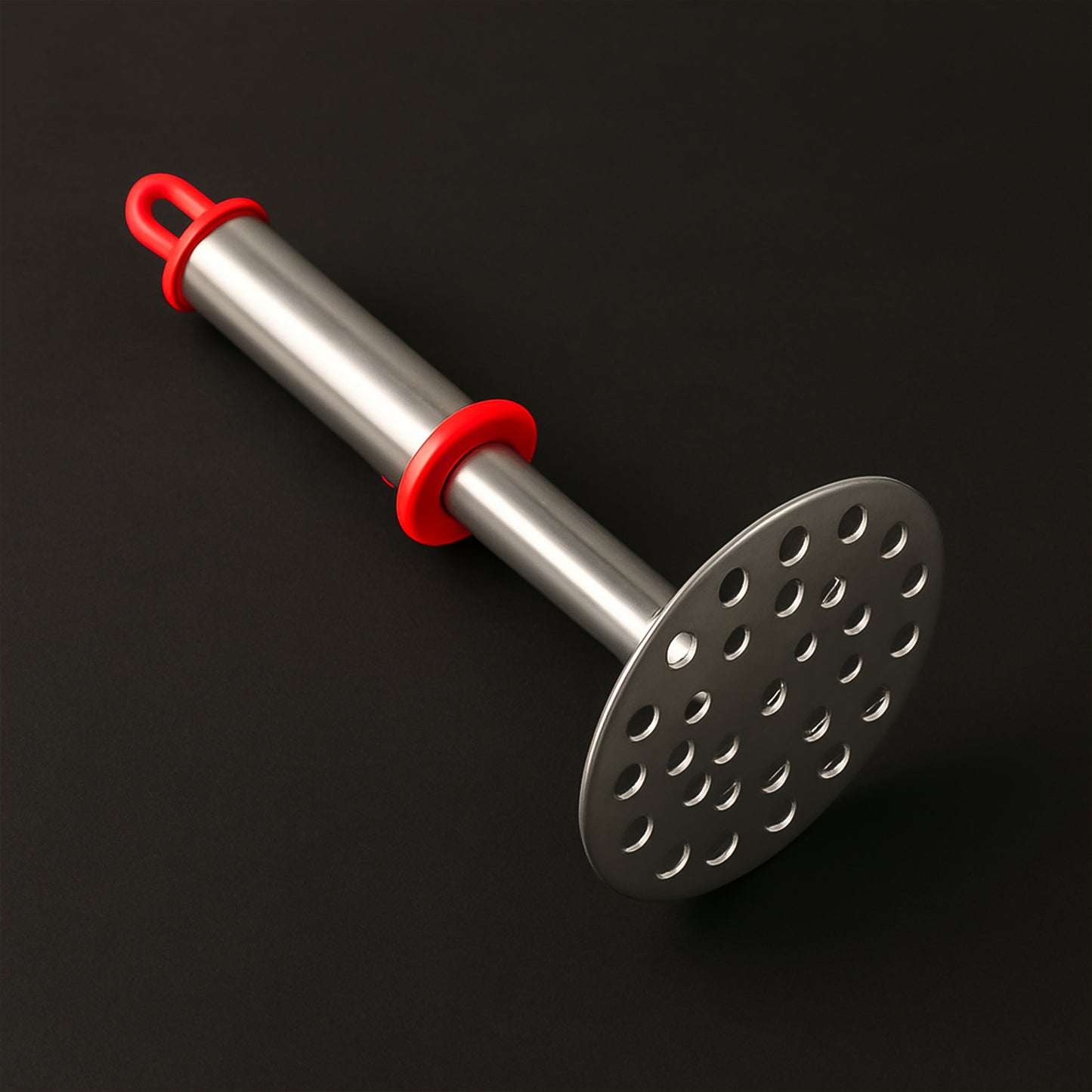 Stainless Steel Potato Masher With Ergonomic Handle (17cm 1 Pc)