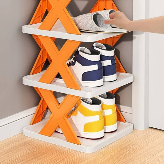9065 5 Tier Shoes Stand Shoe Tower Rack Suit For Small Spaces Closet Small Entryway Easy Assembly And Stable In Structure Corner Storage Cabinet For Saving Space