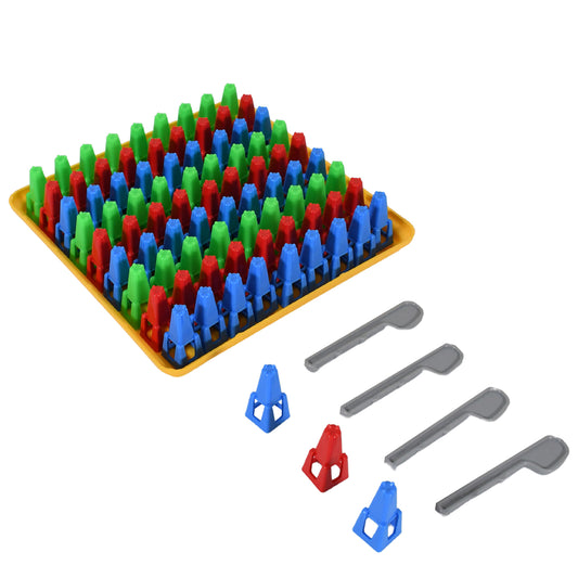 1936 Plastic Color Crush Game Board A Puzzle Game Challenges Educational Board Games Game For Kids Adults Birthdaygift(1 Set)