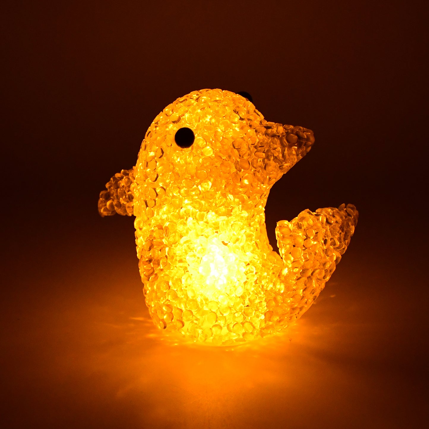 Dolphin Shape Crystal Led Night Light Lamp Cute Glowing Animal Decorative Light (1 Pc)