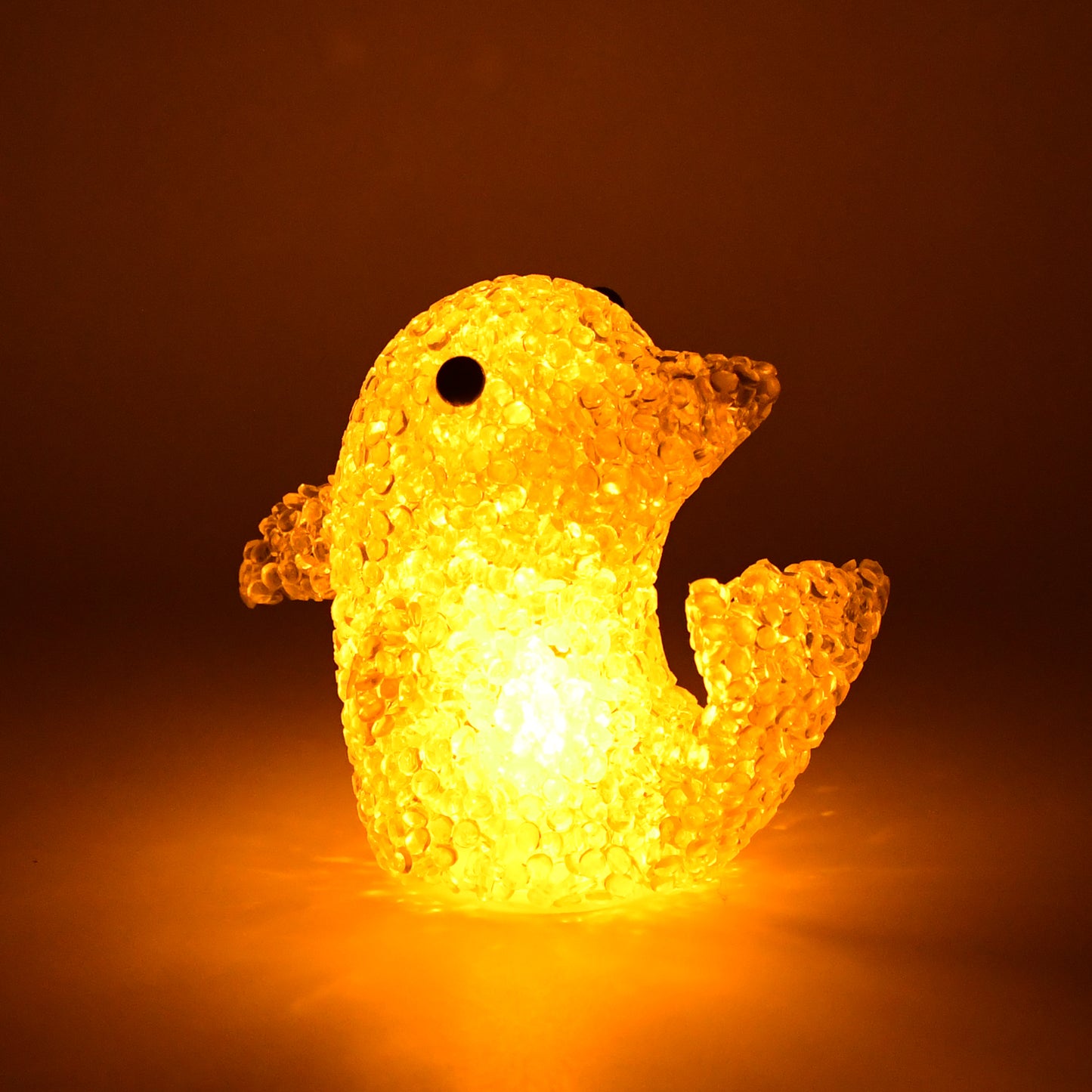 Dolphin Shape Crystal Led Night Light Lamp Cute Glowing Animal Decorative Light (1 Pc)
