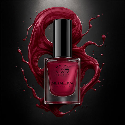 Og Beauty Premium Scarlet Red Metallica Nail Polish (1 Pc 10 Ml)