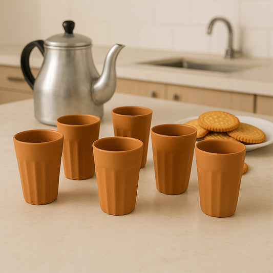 Konvex Traditional Chai Cups (125 Ml 6 Pc)