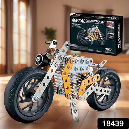 Metal Diy Bike Building Blocks For Kids (Bike 162 Pc Of Bike Tool 1 Set)