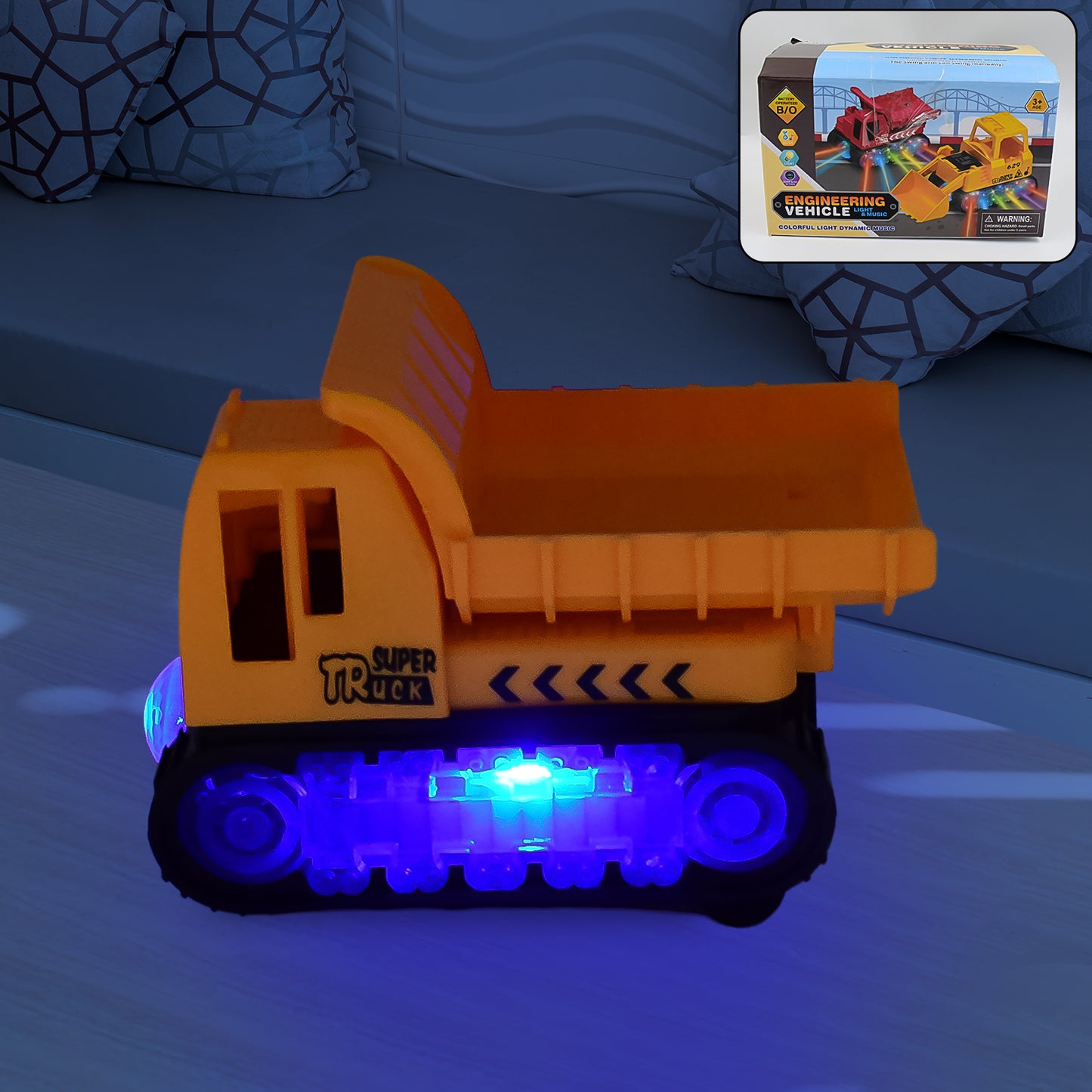 Engineering Vehicletoys For Kids - Self-driving Super Dump Truck Toy Self-driving Trucks Engineering Truck Electric Vehicle Toys Boys Birthday Gift Toys (1 Pc)