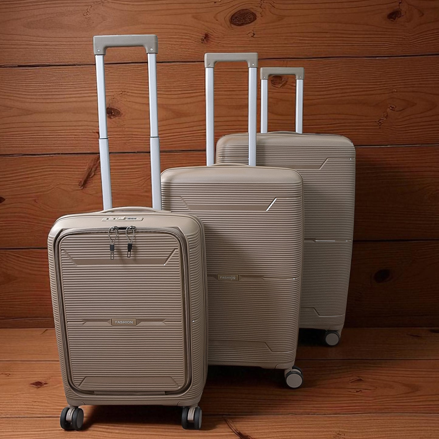 Hard-shell Trolley Luggage Bag (Set Of 3-pice Mix Color)