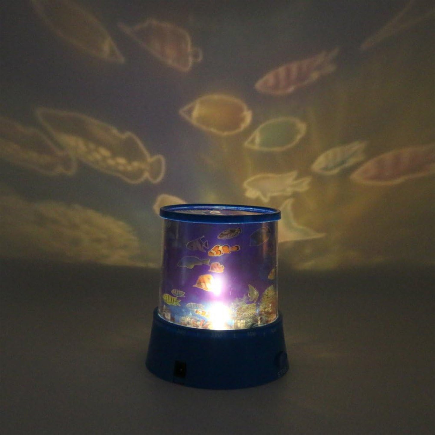 Led Projector Night Light Amazing Lamp 3 Battery Operated Lamps Rotation With The Music Function Master For Kids Bedroom Home Decoration Nightromantic Gift (Battery Not Included 1 Pc)
