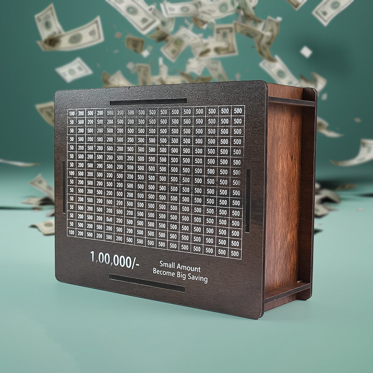 Wooden Money Piggy Bank Money Box (1 Pc 1 Emoji Pan)