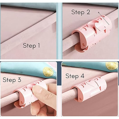 Bed Sheet Clips Elastic Fitted Quilt Bed Sheet Holder (1 Pc)