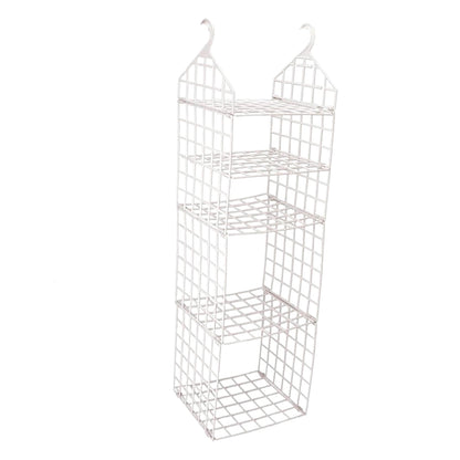 4526 Multipurpose 5 Layer Folding Clothes Storage Rackscloset For Students Wardrobe Shelves Socks Scarf T-shirt Etchanging Organizer Storage Holders  Racks