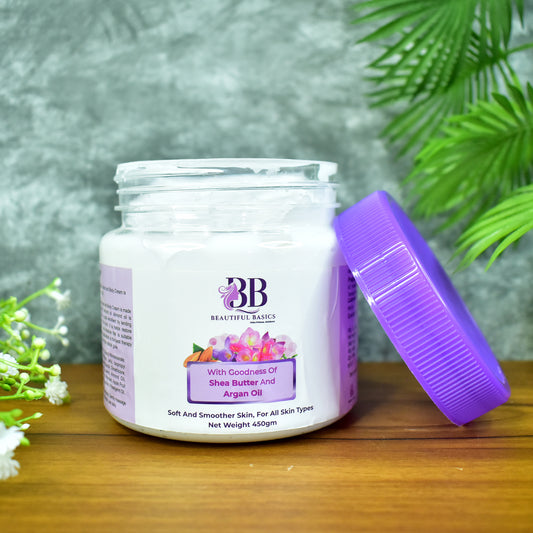 Beautiful Basics Shea Butter  Argan Oil Body Cream  450g
