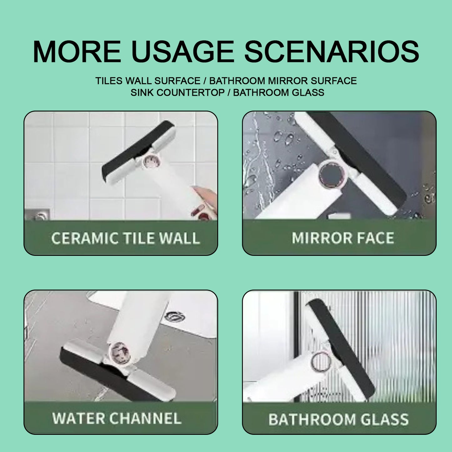 4707 Portable Self-squeeze Short Mop Mini Hand Wash-free Strong Absorbent Mop With 1 Cotton Head Cleaning Sponge For Bathroom Kitchens Table