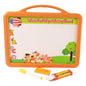 2-in-1 Double-sided Write And Wipe Educational Drawing Board For Kids (1 Set)