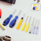 8 In 1 Hand Tool Kit Steel And Plastic Hammer Screwdriver  Tape