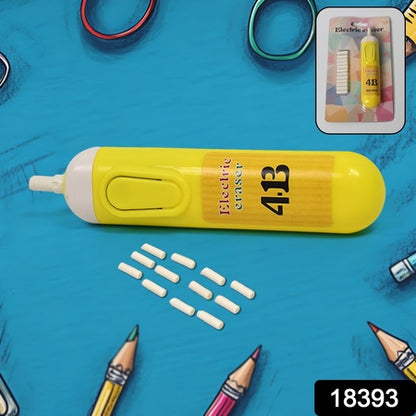 Electric Eraser Kit Automatic Pencil Eraser Battery Operated With 12 Eraser Refills
