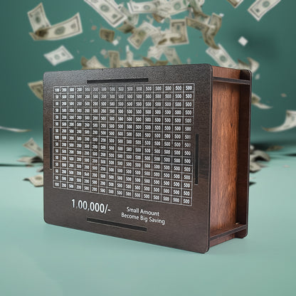 Wooden Money  Piggy Bank Money Box (1 Pc  1 Emoji Pan)