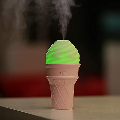 Ice Cream Cone Shape Air Freshener Humidifier (1pc  Cream Color)